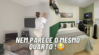 TRANSFORMAÇÃO DE QUARTO EM UM DIA SEM GASTAR MUITO ANTES E DEPOIS MAIS LINDO [upl. by Platt]