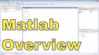 Matlab Online Tutorial  01  The User Interface Part 1 [upl. by Ailemrac]