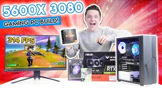 1500 Ryzen 5600X amp RTX 3080 Gaming PC Build Zen 3  Ampere  The Dream [upl. by Boor44]