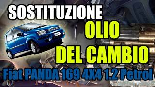 Sostituzione Olio del Cambio Manuale nella Fiat Panda 169 4x4 [upl. by Asirram]