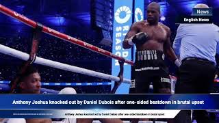 Anthony Joshua knocked out by Daniel Dubois after onesided beatdown in brutal upset [upl. by Nabois]