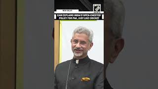 “From traditional to openchested position…” EAM Jaishankar’s cricket analogy draws applause [upl. by Occer]