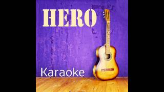 Hero  Karaoke Playback Instrumental [upl. by Eran456]