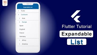 Flutter Expandable List ExpansionTile ListTile [upl. by Dianna]