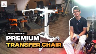 Patient Transfer Chair Premium How To Use on Toilet  Chair  Wheelchair  Bed  Car [upl. by Ahsikam793]