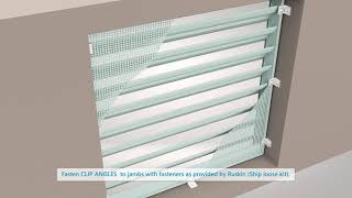 Ruskin Horizontal Louver Clip Angle Installation – Without HVBS Support Single Section [upl. by Ocirne]