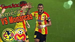 AMÉRICA VS MONARCAS MORELIA  Simuación PES 2018 PS4  Jornada 9 [upl. by Annoyi]