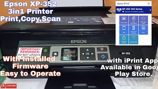 Epson XP 352 Maintenance Review  TAGALOG V 31 720p [upl. by Cha]