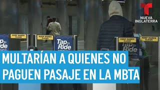 La MBTA podría implementar multas por evasión de tarifa [upl. by Laryssa]