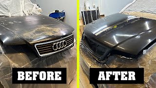 What to Do If the Clear Coat and Paint Are Peeling on the Hood Repainting the Hood at Garage Diy [upl. by Furmark]