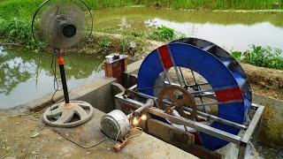 Construction Of Hydroelectric Wheels From Drums [upl. by Jareen304]