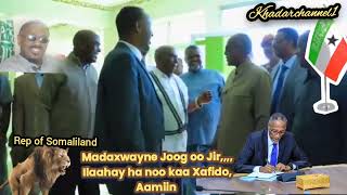 Madaxweynaha MBC OO soo kor meeray madaarka Egal Int Airport Hargeisa Somaliland [upl. by Angelia]