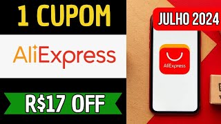 CUPOM DE DESCONTO ALIEXPRESS JULHO 2024 » R17 OFF  Frete Grátis 🟡 Código Promocional AliExpress [upl. by Nnairahs]