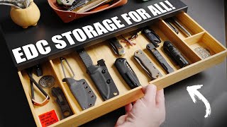 EDC Storage That Doesnt Suck  7 Best Knife and Gear Storage Display and Travel Solutions [upl. by Vaasta640]