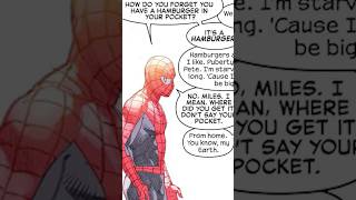 SpiderMan Reacts To Miles Pulling A Hamburger Out Of His Pants [upl. by Roscoe]