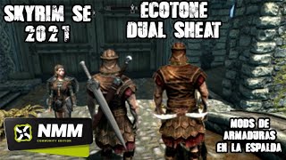 Skyrim SE Ecotone Dual Sheat  doble arma en la espalda [upl. by Hasila]