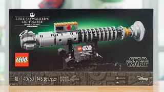 LEGO Star Wars 40730 LUKE SKYWALKERS LIGHTSABER RETURN OF THE JEDI Review 2024 [upl. by Ahsiekrats743]