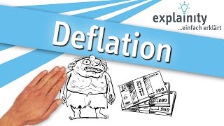 Deflation einfach erklärt explainity® Erklärvideo [upl. by Nassah292]