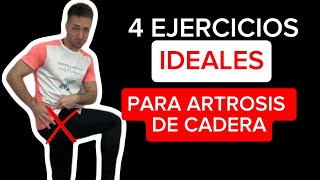 ARTROSIS DE CADERA❓❓4 EJERCICIOS PARA PREVENIRLA O MEJORARLA  FÁCILES [upl. by Leruj846]