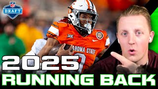 Top 12 Running Backs in the 2025 NFL Draft  The Draft Rankings Podcast [upl. by Aenea]