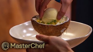 Reynold and Jessie vs 2 Professional Chefs  MasterChef Australia [upl. by Wrdna379]