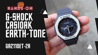 GShock Casioak Bezel Earth Tone Series Navy Blue GA2110ET2A [upl. by Sivi]