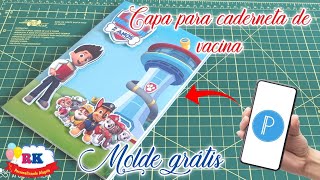 Como fazer capa para caderneta de vacina pelo celular  PIXEL LAB [upl. by Julian]