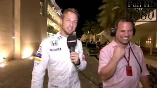 Teds Race Notebook  Jenson Button Hijacks Teds Mic  2016 F1 Abu Dhabi GP  Johnny Sky [upl. by Nyltak438]