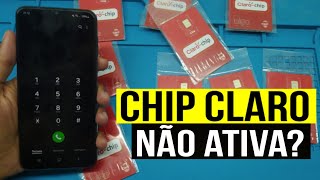 COMO CADASTRAR O CHIP DA CLARO QUE NÃO ATIVA SMS DA CLARO NÃO CHEGA NO CELULAR [upl. by Elletnahs]