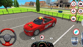 Red Car gaming video  Trafic school games gameplay videogame cartoonvideo [upl. by Inafit96]