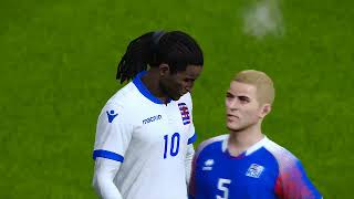 PORSTELLIOSON VS LUXEMBOURG ICELAND PES 21 GAMEPLAY [upl. by Drahsir]