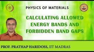 Calculating Allowed Energy Bands and Forbidden Band Gaps [upl. by Jackie]