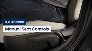 Manual Seat Controls  Hyundai [upl. by Ainslee]