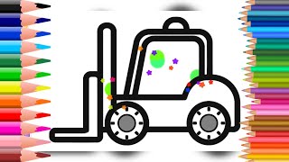 how to draw a forklift [upl. by Blank]