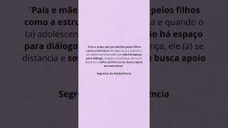 O afastamento do adolescente não é apenas uma fase passageira [upl. by Akired673]
