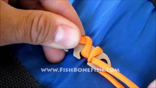 Fish Bone Knotless Rope Tie  Basic Tie [upl. by Etteyniv3]