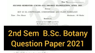 CRYPTOGAMS GYMNOSPERMS AND PLANT PATHOLOGY  2nd Sem BSc Botany 2021 calicut [upl. by Salvadore]