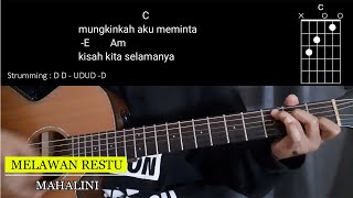 Chord Mudah Melawan Restu  Mahalini  Mungkinkah aku meminta kisah kita selamanya Chord [upl. by Esimaj323]