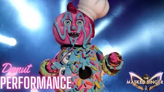 Donut sings quotHooked On A Feelingquot by Blue Swede  SEASON 10  THE MASKED SINGER [upl. by Ominoreg738]