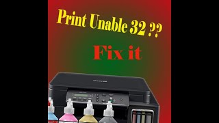 Print unable 32 paper jam error fix Brother DCPT310 [upl. by Sucramrej]