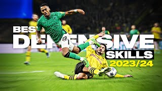 Crazy Football Defensive Skills amp Tackles 202324  HD [upl. by Ecniv30]