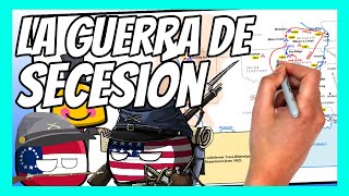 La GUERRA de SECESIÓN en 10 minutos  La Guerra Civil Estadounidense [upl. by Amelina]