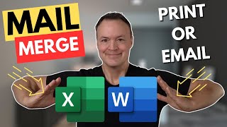 Mail Merge Made Easy From Excel to Word to Outlook [upl. by Delisle763]