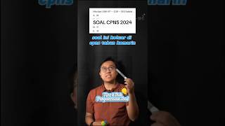 SOAL CPNS 2024 soalcpns skdcpns cpns2024 [upl. by Ahsrav612]