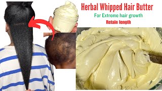 How to make Whipped herbal hair butter for extreme Hair Growth [upl. by Edaw]