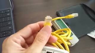 How to test and check home ethernet network continuty using a rj45rj11 cable tester [upl. by Dick]