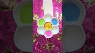 I making metallic colour 💙💗💚 youtubeshorts colourmixing colourmixingtutorials satisfying [upl. by Enyawed]