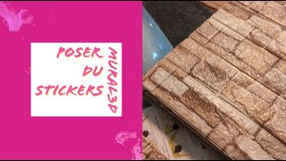 Comment poser des stickers 3D muraux décoratifs ou acoustiques [upl. by Nwahsem]