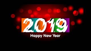 Happy New Year Wallpaper design di coreldraw [upl. by Karab]