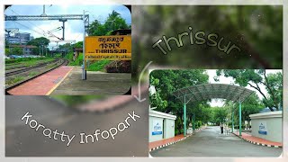 THRISSUR to KORATTY INFOPARK  TRAIN TRAVEL EXPERIENCE  Webandcrafts [upl. by Akere]